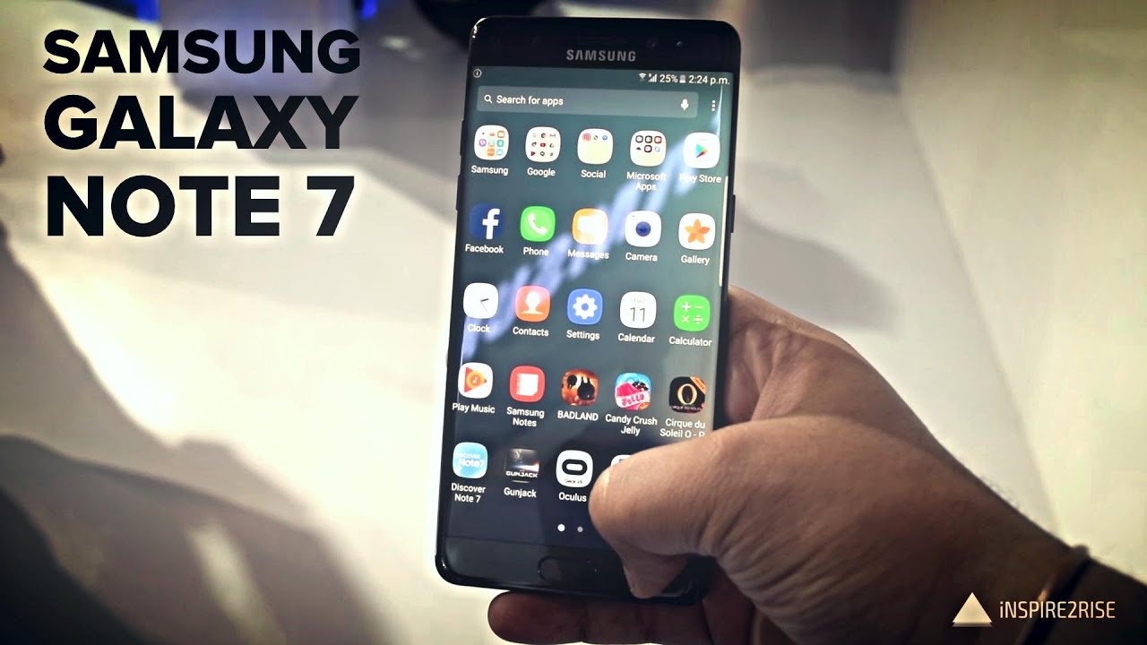 El Samsung Galaxy Note 7 rediseñado vuelve a las tiendas el 7 de julio Galaxy note 7